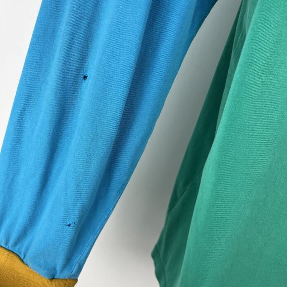 Odd Future OFWGKTA Blue Green Yellow Long Sleeve T-Shirt Size Large FLAW - Picture 8 of 14